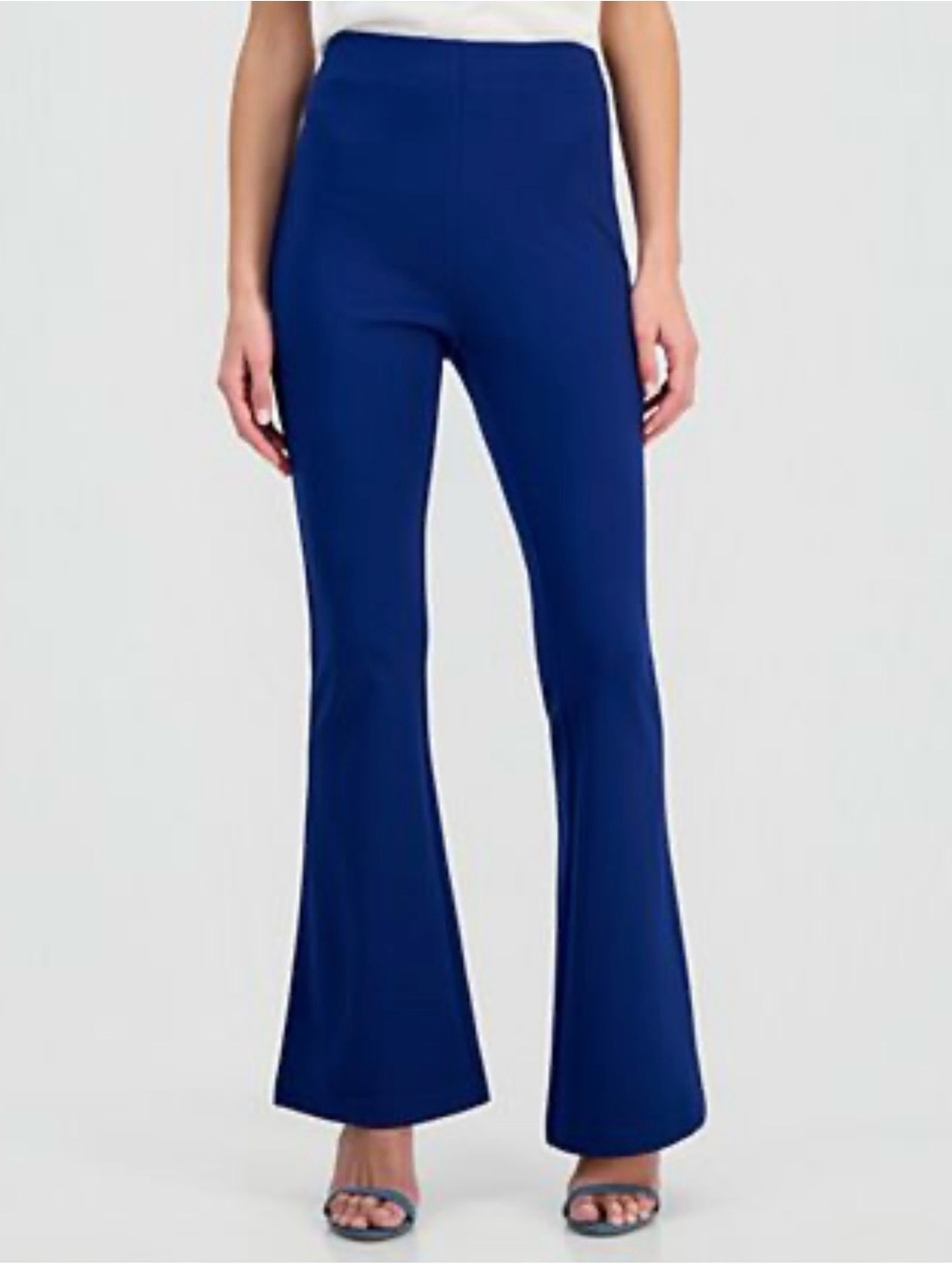 International Concepts Size 6 Royal Blue Ruffle Pants